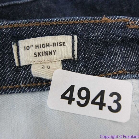 Madewell‎ 10" High-Rise Skinny Jeans in Dalesford Wash, 28 - Picture 13 of 15